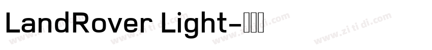 LandRover Light字体转换